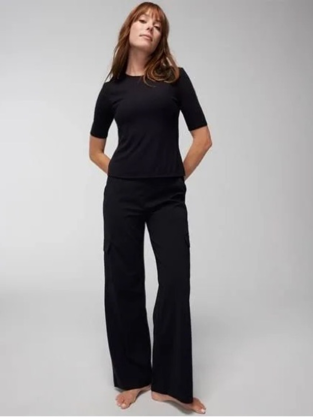 Soma Body Rib Crewneck w/ Built-in Bra (302)